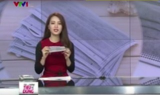 phóng sự của VTV về  khẩu trang y tế kém...