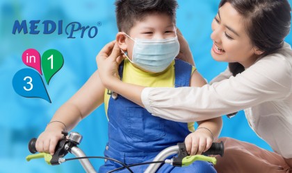Sản phẩm mới: khẩu trang trẻ em Medi Pro